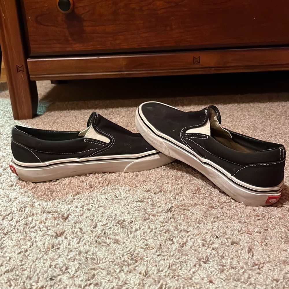 black and white vans